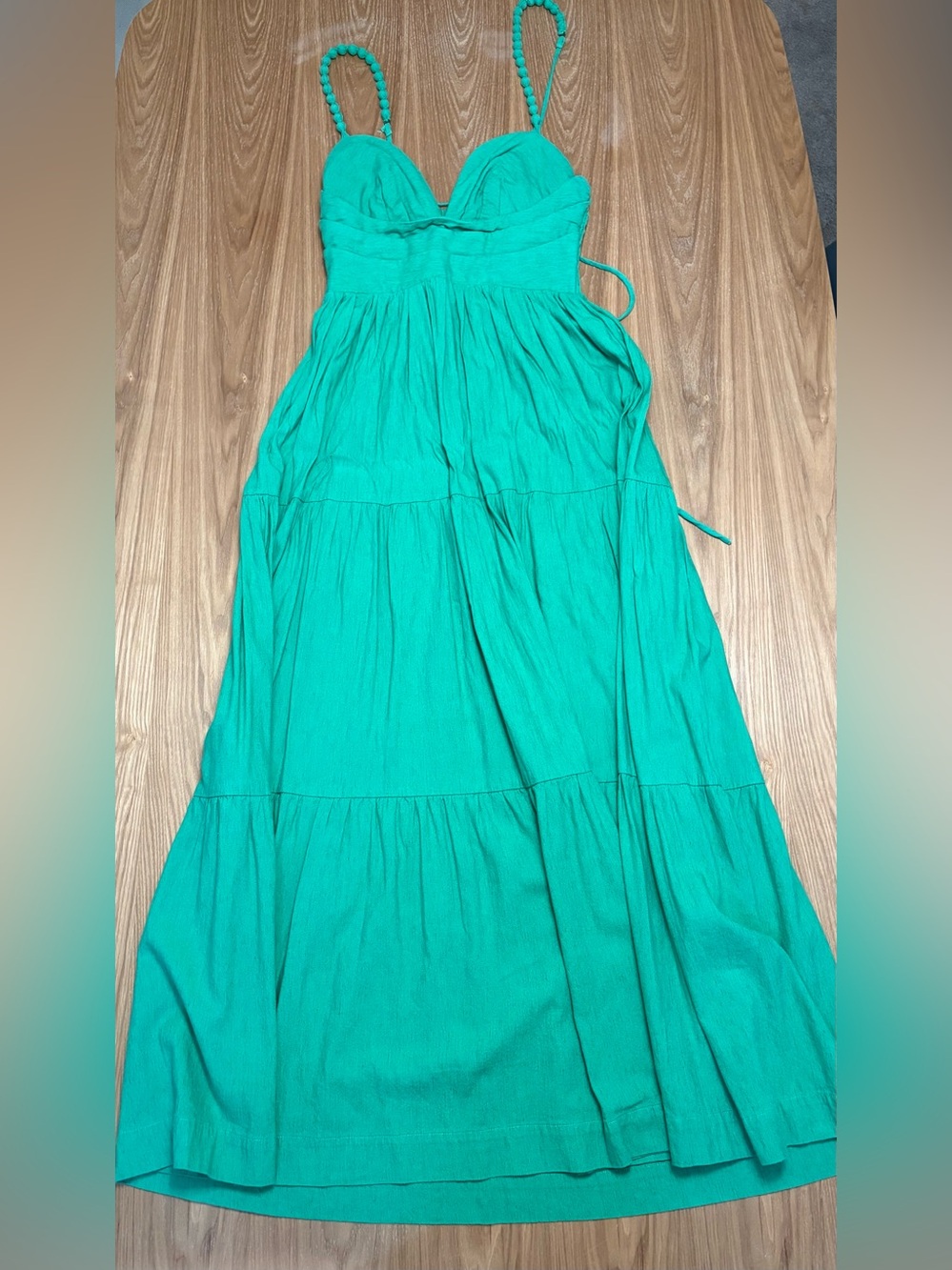 Farm Rio Women’s Maxi Dress in Teal Green - Casual Summer Dress